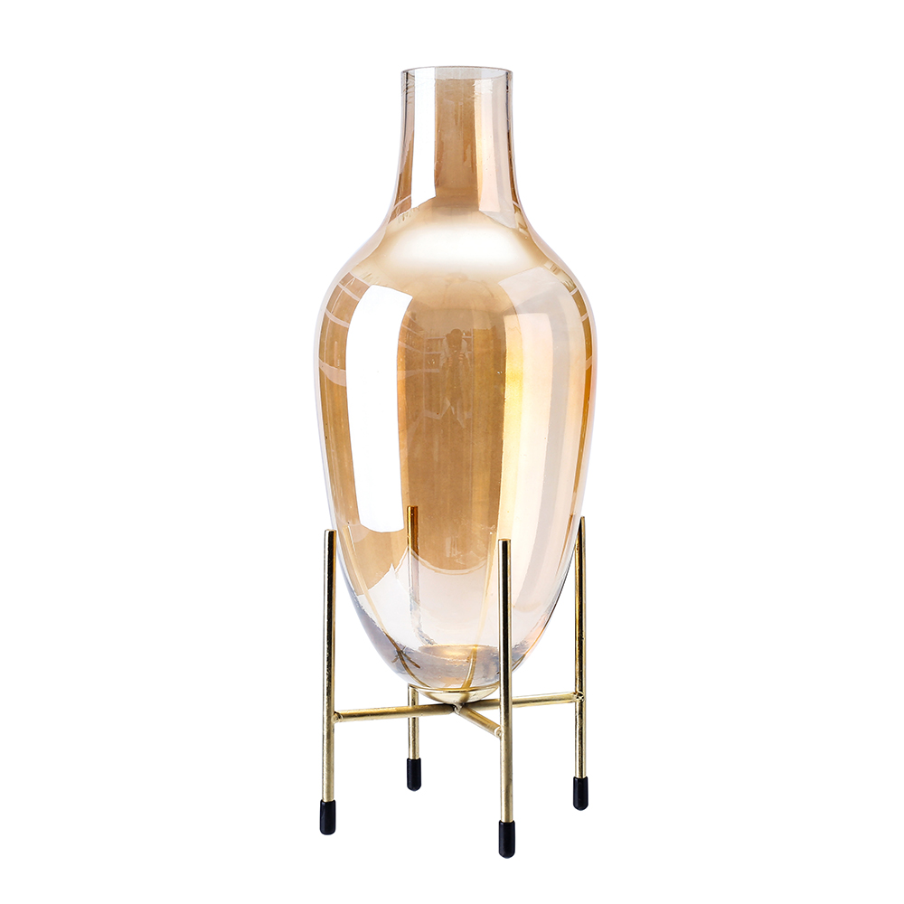 D5"H13.5" - GLASS VASE W/ STAND