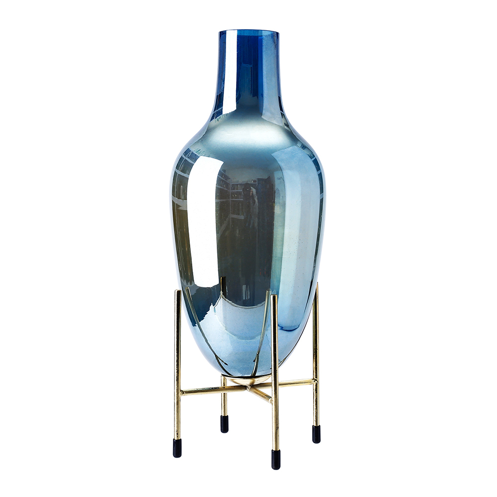 D5"H13.5" - GLASS VASE W/ STAND