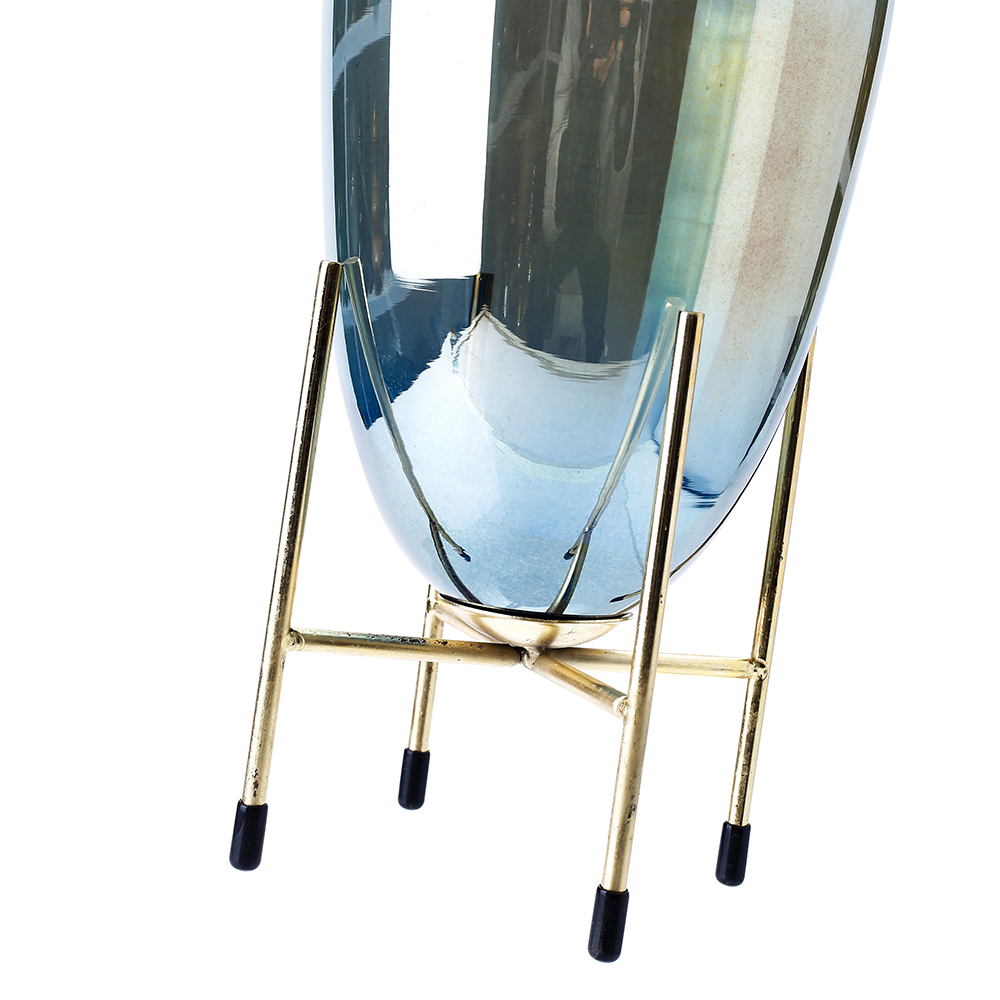 D5"H13.5" - GLASS VASE W/ STAND
