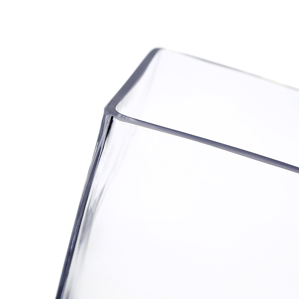 84809C	 L4"W4"H8" - SQUARE GLASS VASE