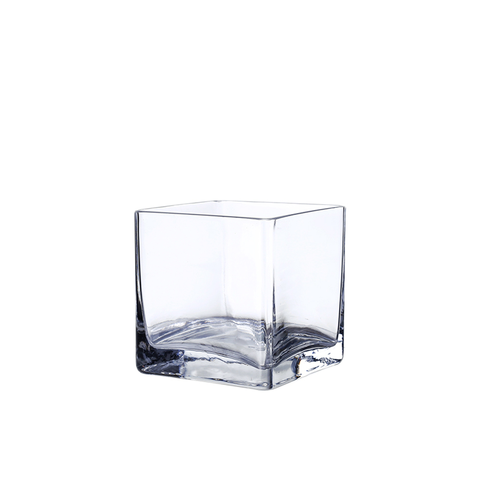 89701	 L2.5"W2.5"H2.5" - SQUARE GLASS VASE