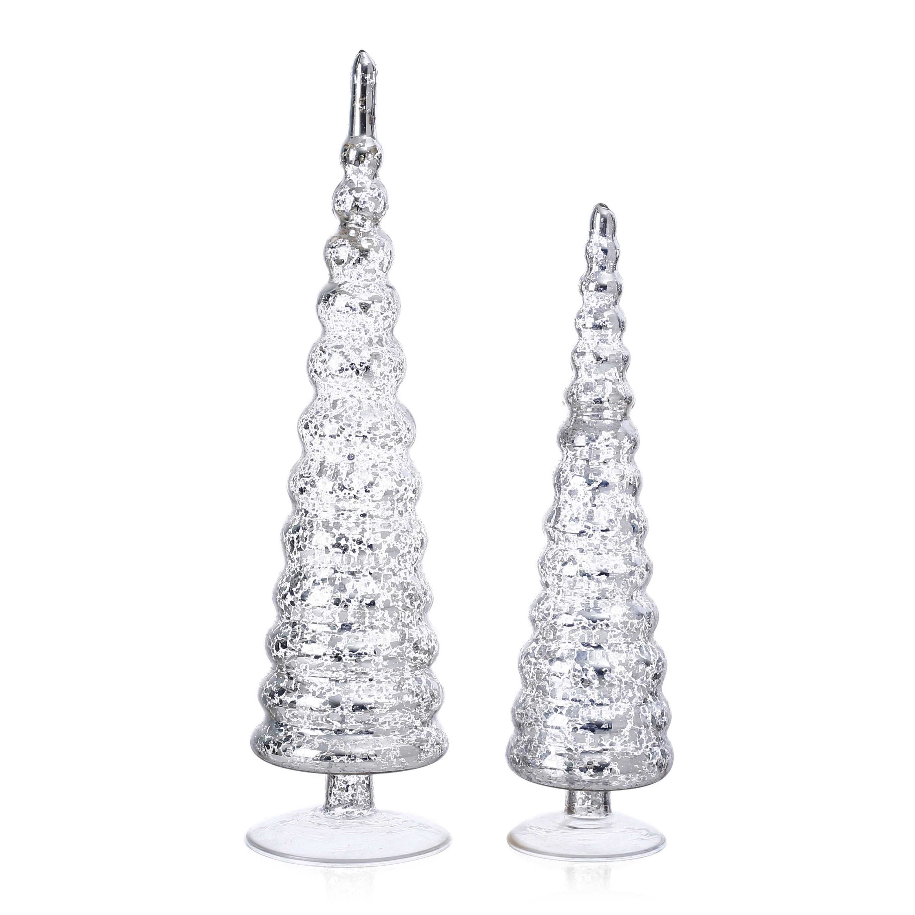 58148	 D2.5"H10" - GLASS CHRISTMAS TREE