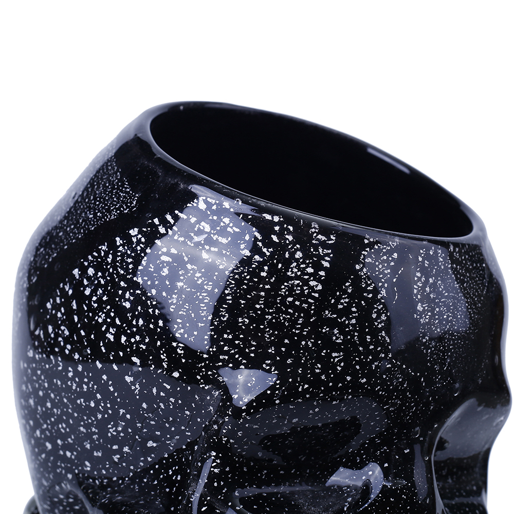 76330	 L7.2"W5.6"H7.1" - GLASS SKULL