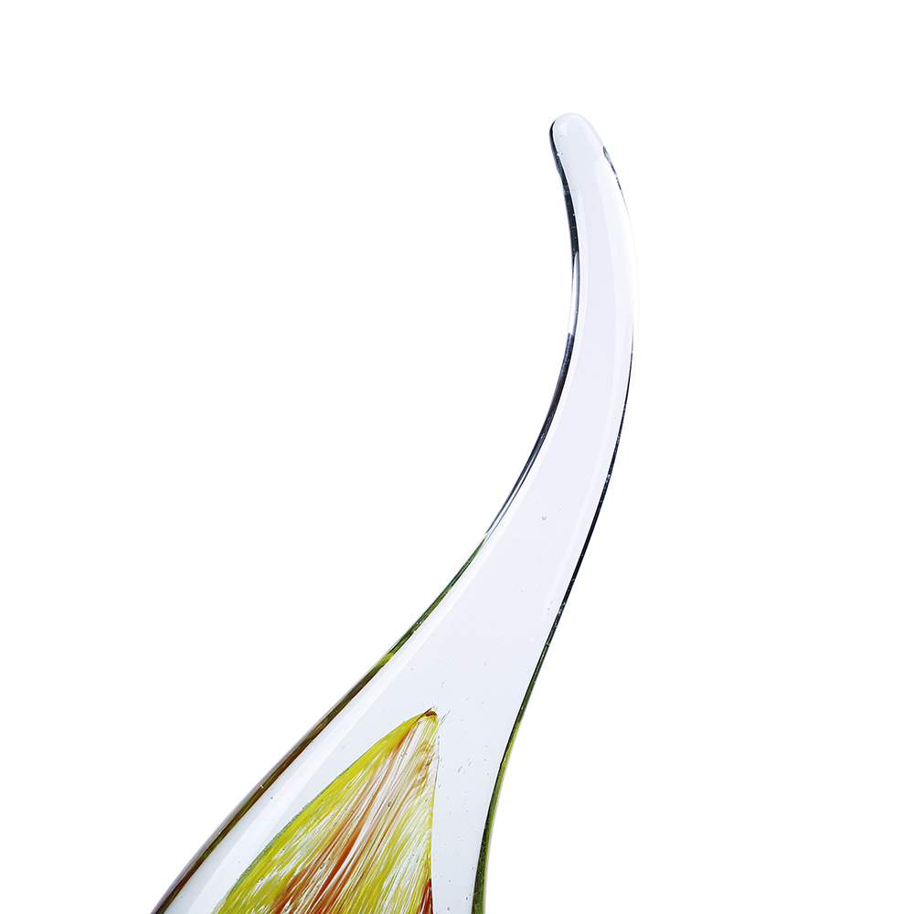 76121	 L6.5"W2"H12" - GLASS FISH FIGURINE