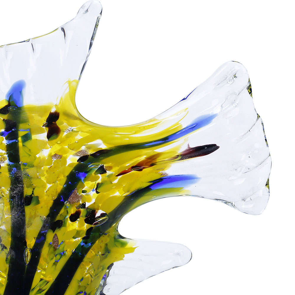 76097-1	 L7.5"W3.5"H5.5" - GLASS FISH FIGURINE