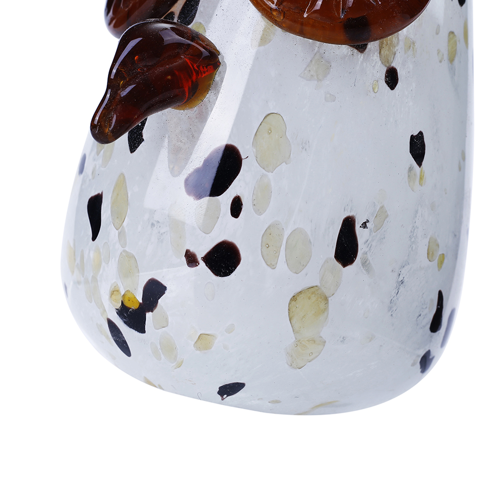 49079	 L3.5"W4"H4.5" - GLASS OWL FIGUIRINE