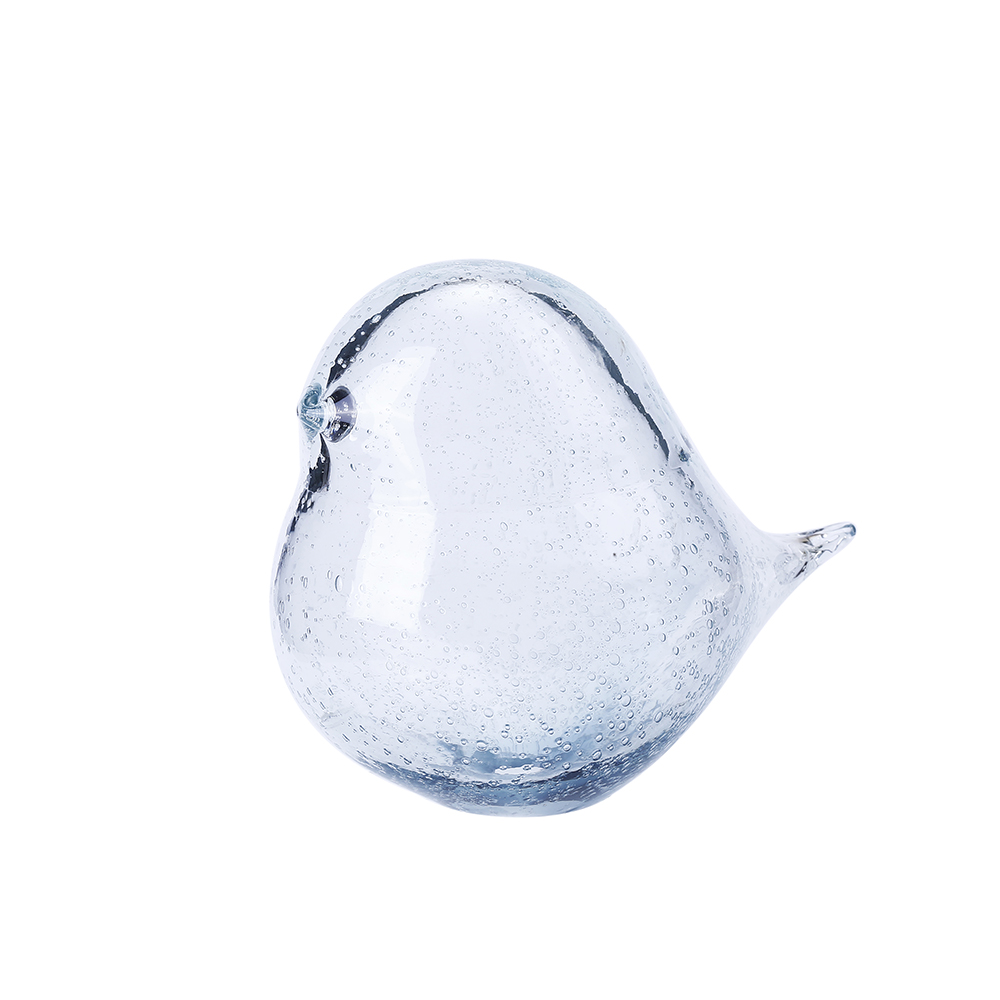 76475ASST	 L7"W4.5"H5.5" - ASSORTED COLORS GLASS BIRD FIGURINES