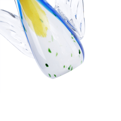 81175	 L5"W5"H4.5" - GLASS BIRD FIGURINE