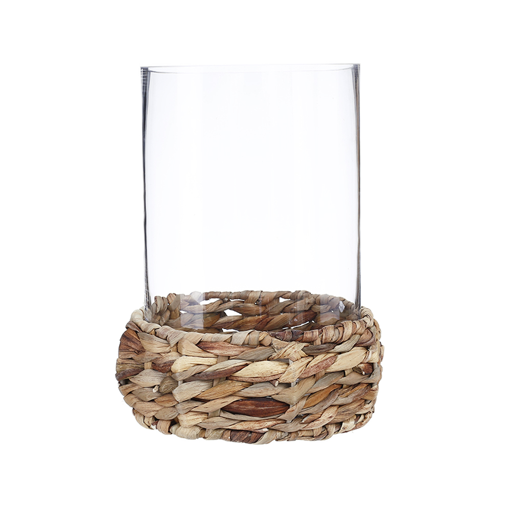 *D8.1"H9.4" - GLASS VASE
