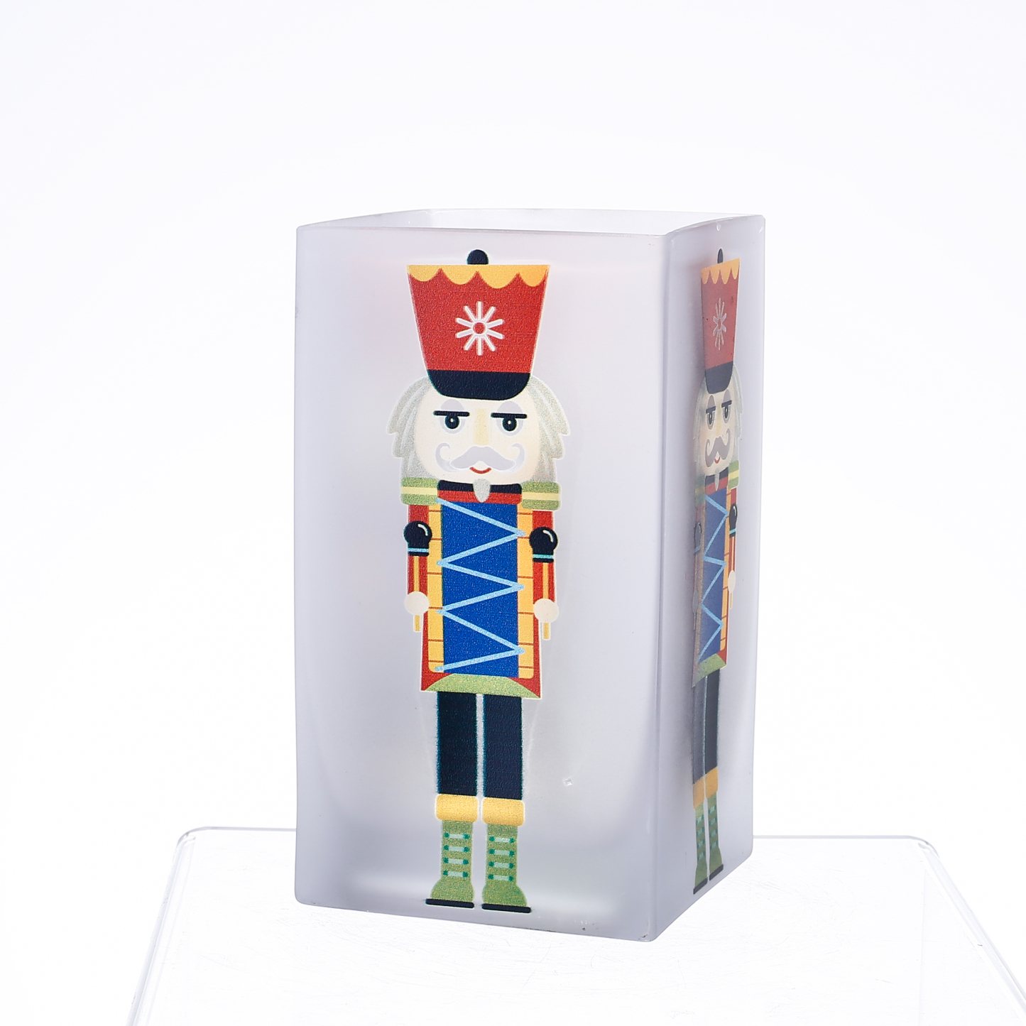86026ASST	 L3.5W3.5H6.3" - ASSORTED CHRISTMAS GLASS VASES