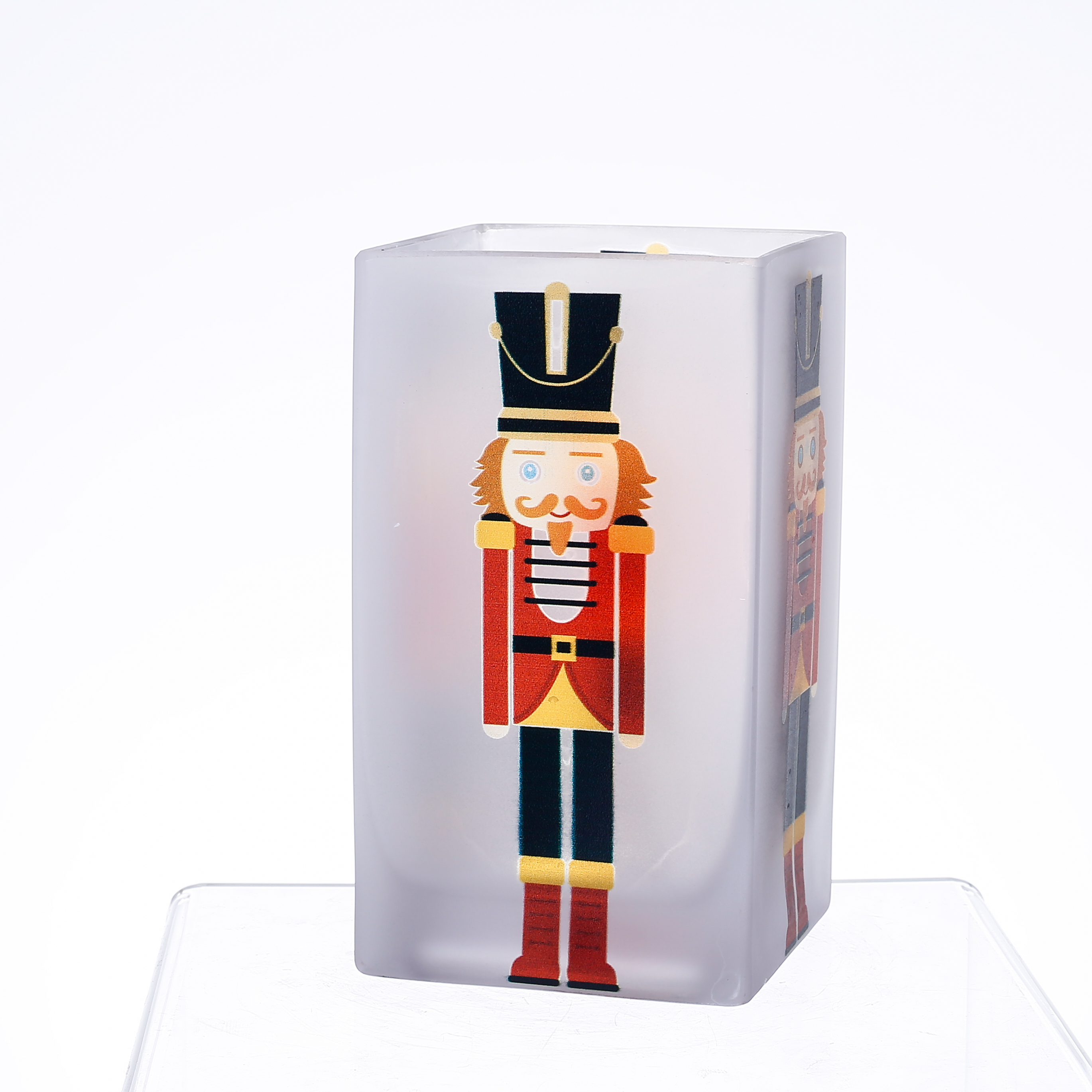 86026ASST	 L3.5W3.5H6.3" - ASSORTED CHRISTMAS GLASS VASES
