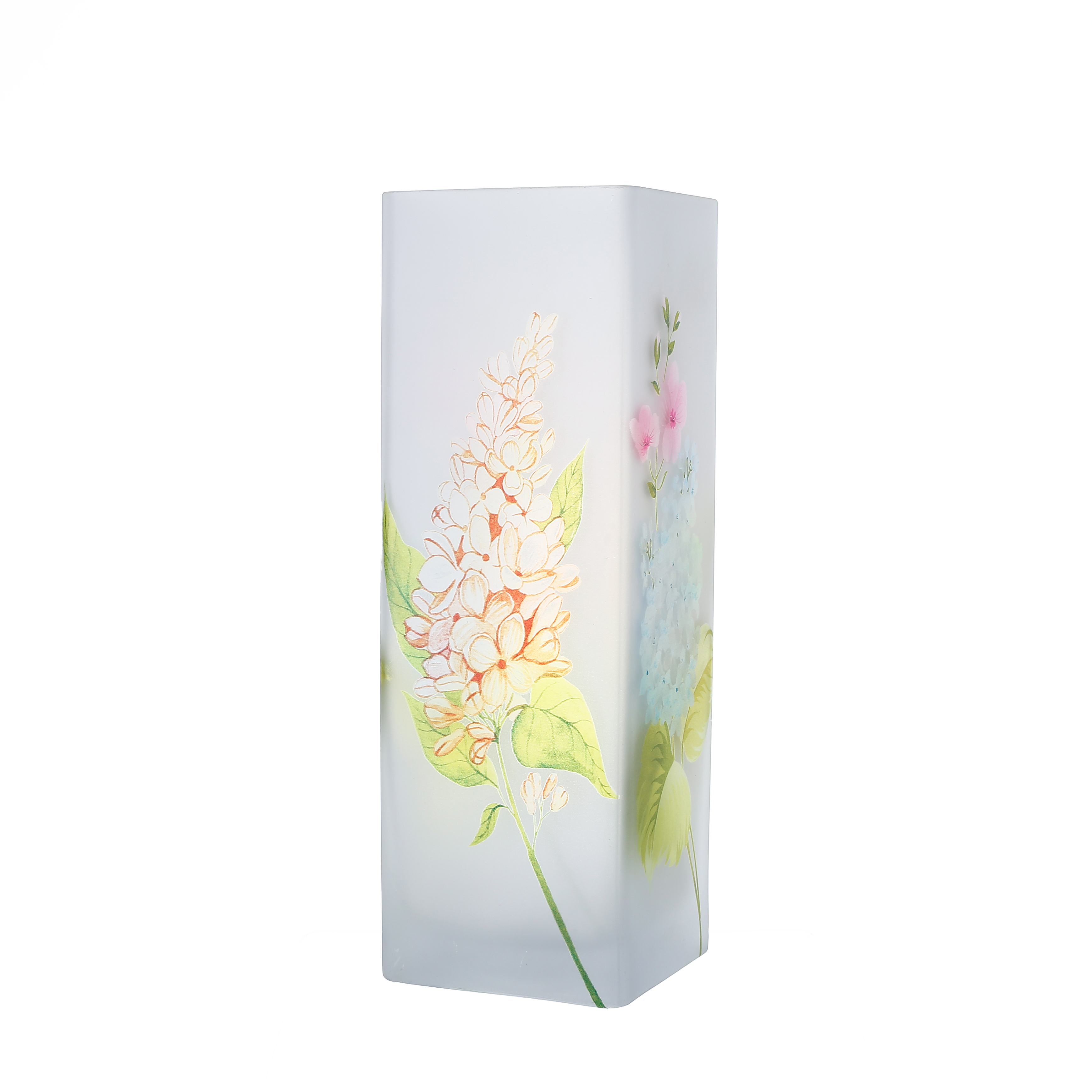 86031	 L3.5"W3.5"H11" - GLASS VASE