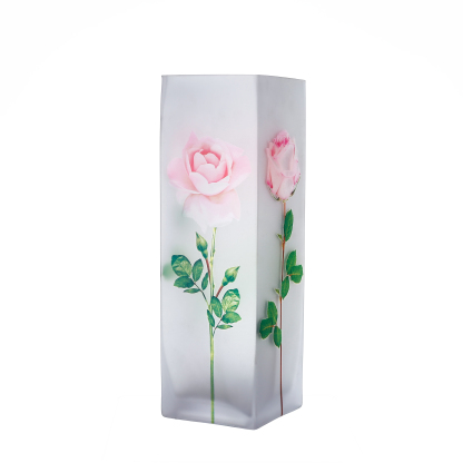 86030	 L3.5"W3.5"H11" - GLASS VASE