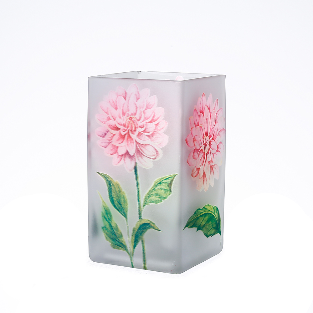 86025	 *L3.5"W3.5"H6.3" - GLASS VASE