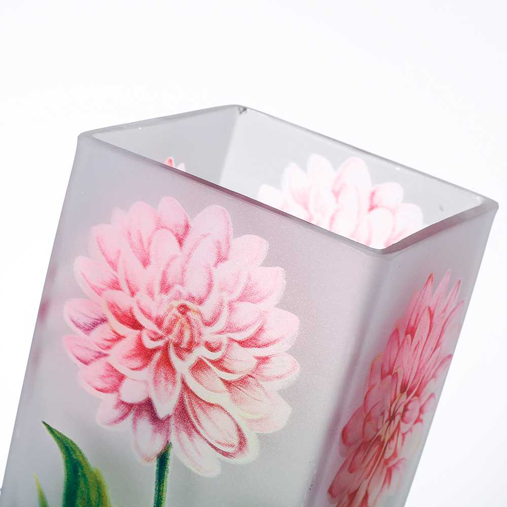 86025	 *L3.5"W3.5"H6.3" - GLASS VASE