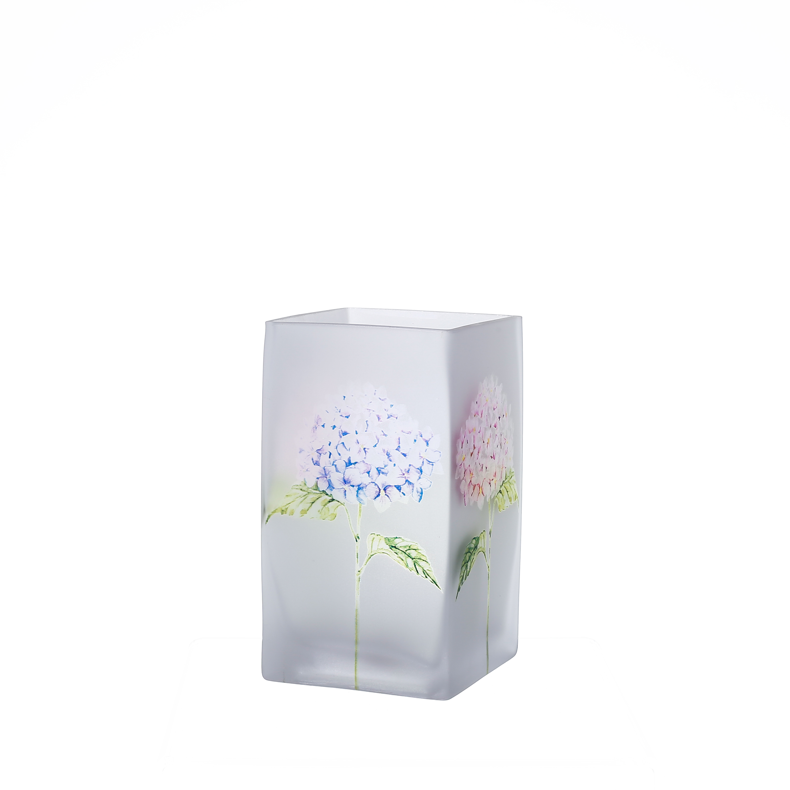 86028	 L3.5"W3.5"H6.3" - GLASS VASE
