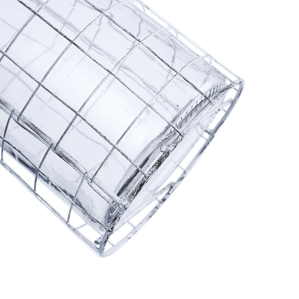 94245	 *D6"H7" - GLASS CYLINDER WITH METAL HOLDER