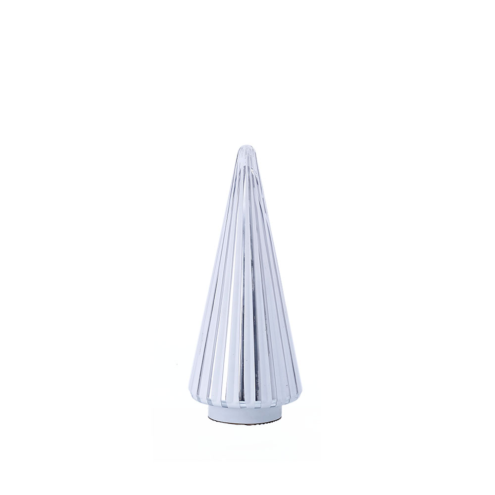 39204	 D6.3"H14.6" - GLASS CHRISTMAS TREE
