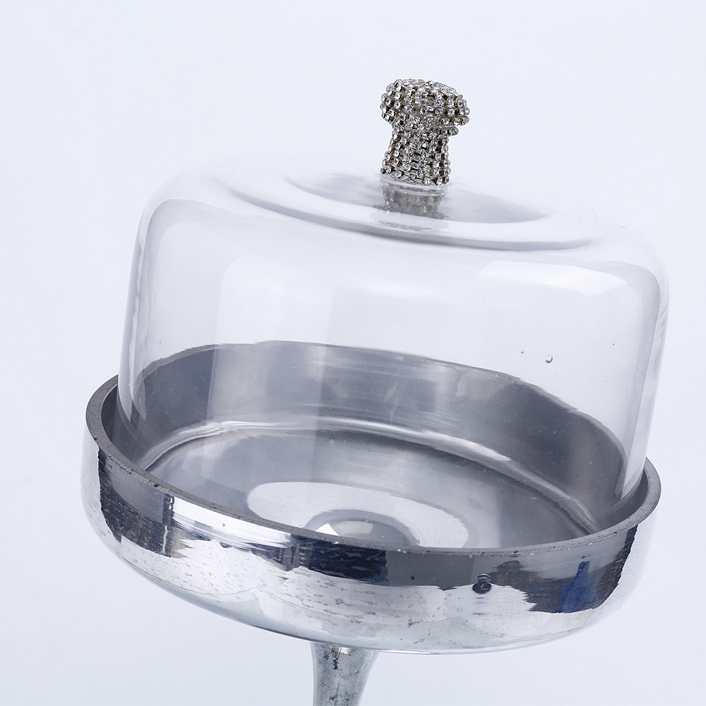 39137	 D7.5"H16" - DECORATIVE CAKESTAND WITH LID