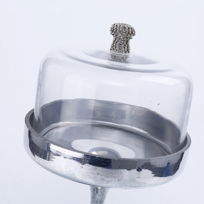 39137	 D7.5"H16" - DECORATIVE CAKESTAND WITH LID