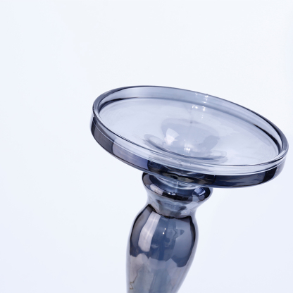 39145	 D5.1"H13.8" - GLASS CANDLE HOLDER