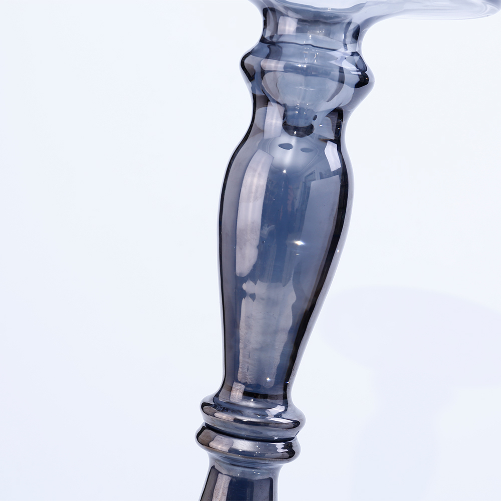 39145 D5.1"H13.8" - GLASS CANDLE HOLDER