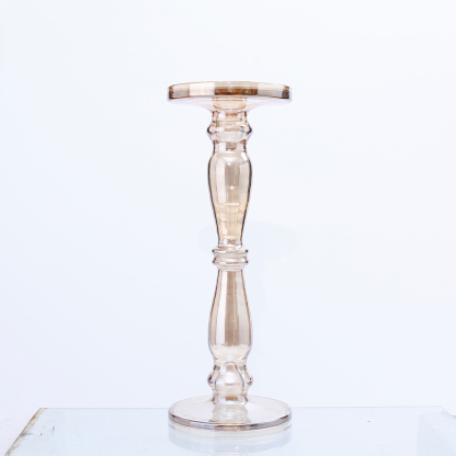 39148	 D5.1"H13.8" - GLASS CANDLE HOLDER