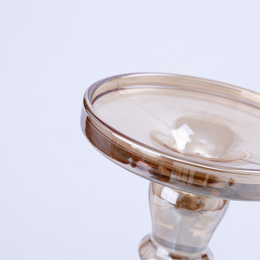 39150 D5.1"H7.7" - GLASS CANDLE HOLDER