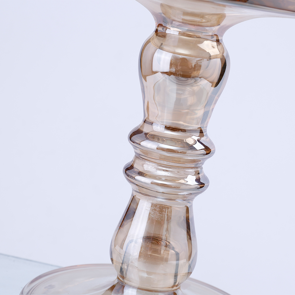 39150 D5.1"H7.7" - GLASS CANDLE HOLDER