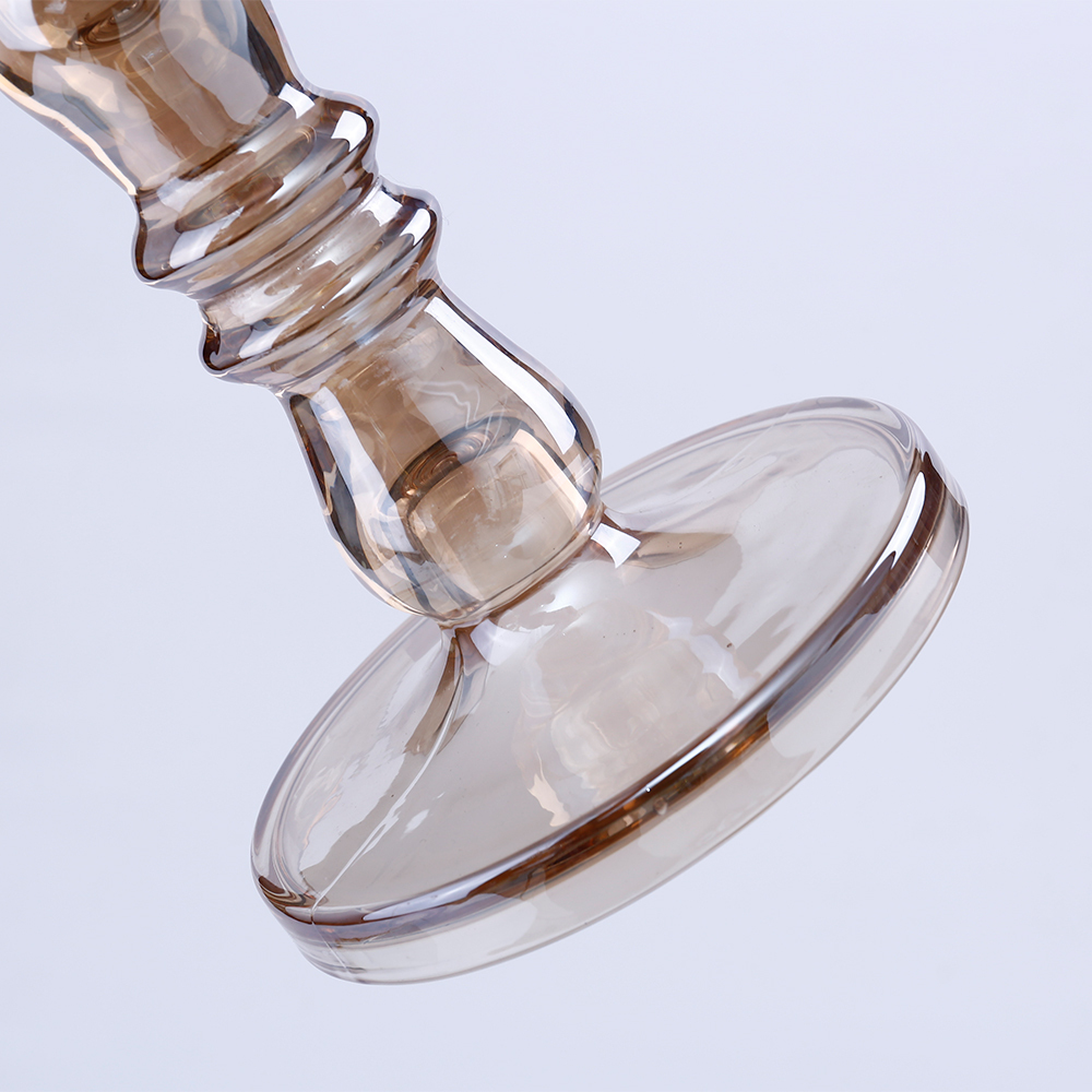 39150 D5.1"H7.7" - GLASS CANDLE HOLDER