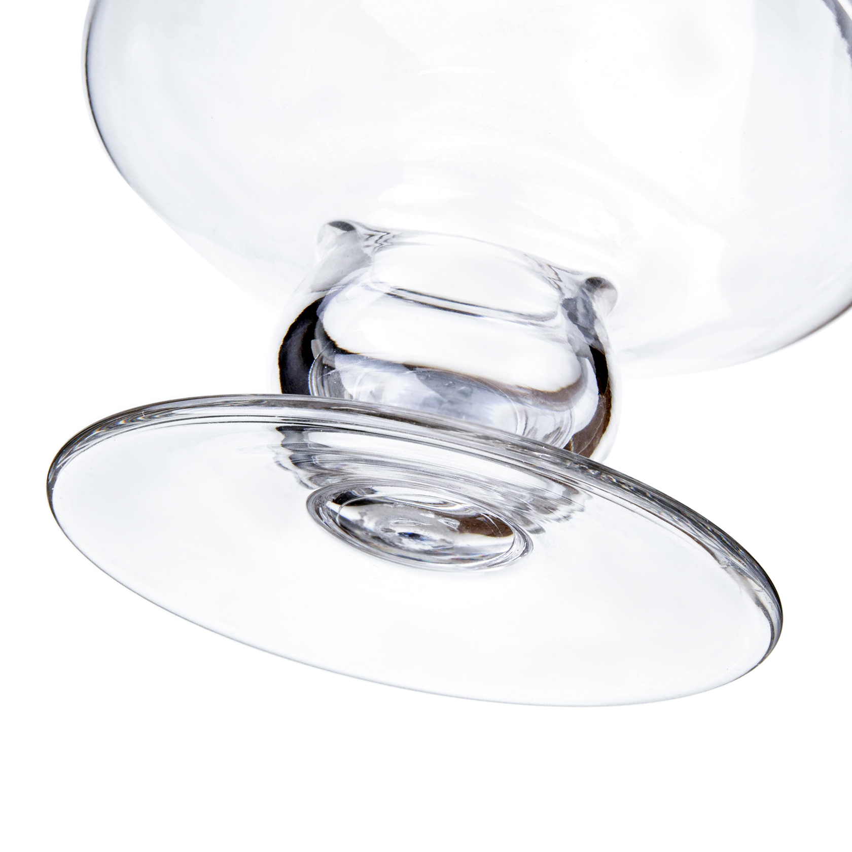 83723	 D6.5"H19" - GLASS APOTHECARY JAR WITH LID