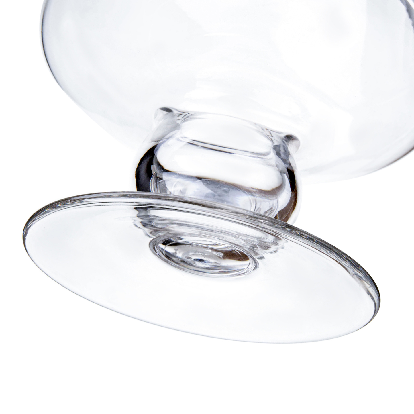 83723	 D6.5"H19" - GLASS APOTHECARY JAR WITH LID
