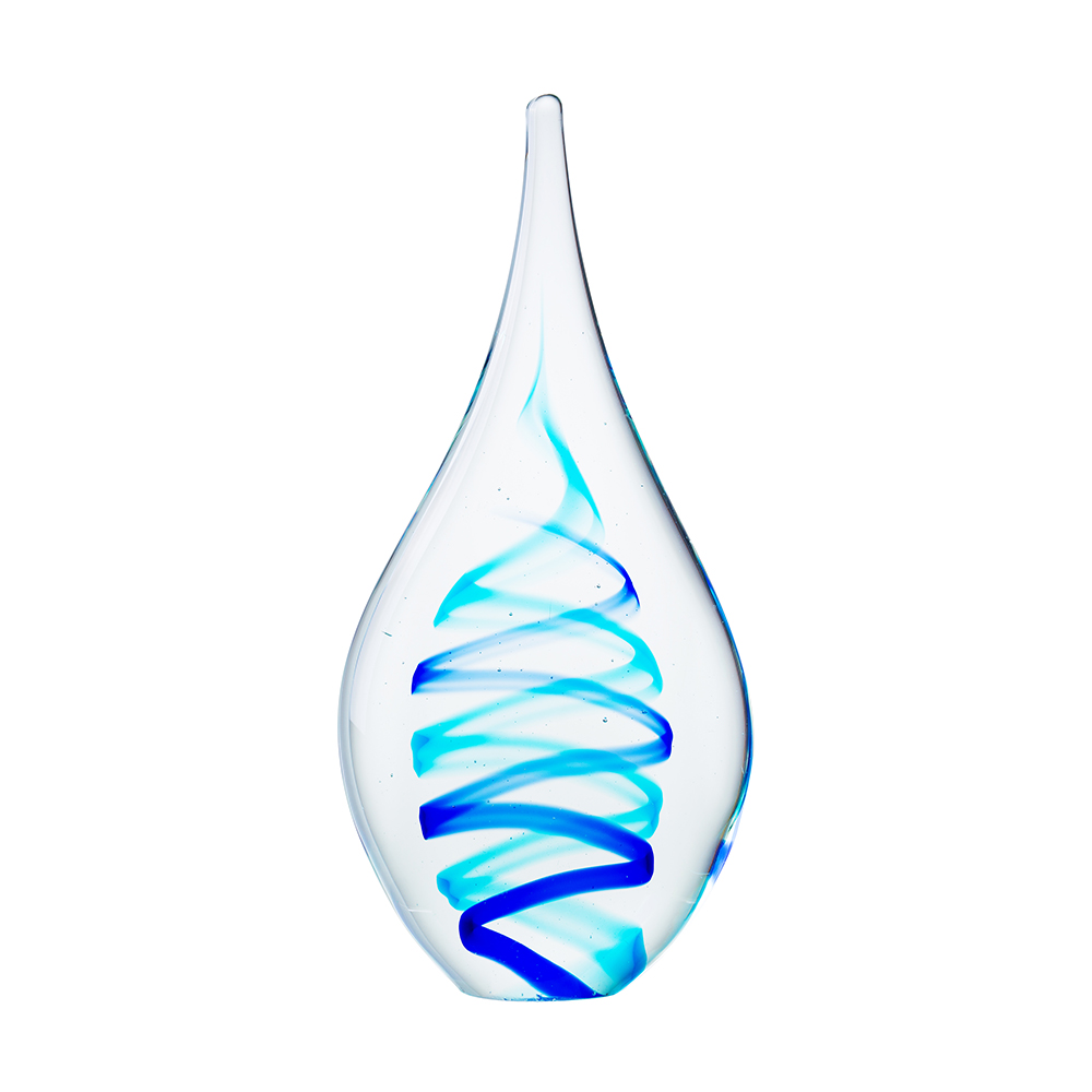 76067	 L5.5"W1.5"H12" - GLASS SCULPTURE