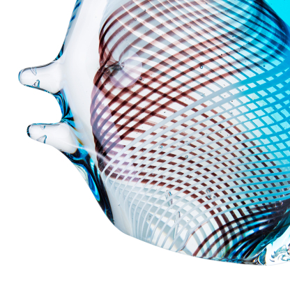 76005	 L7.5"W2"H8.5" - GLASS FISH FIGURINE