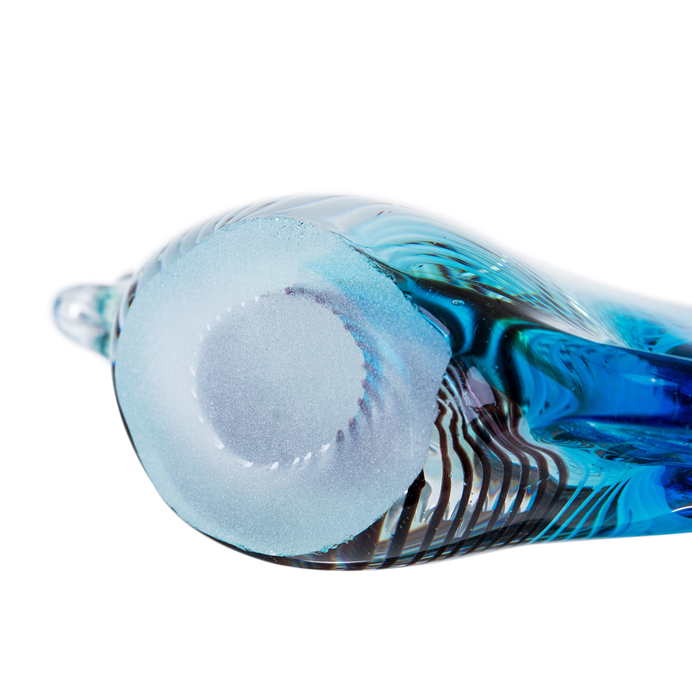 76005	 L7.5"W2"H8.5" - GLASS FISH FIGURINE