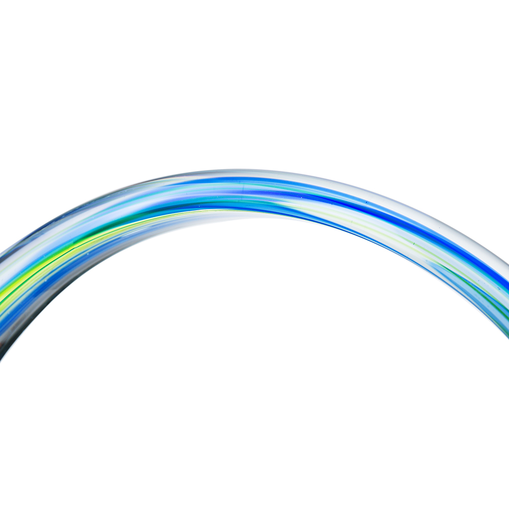 76116	 L9"W2.5"H11" - GLASS SCULPTURE
