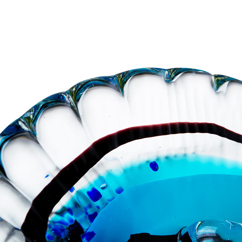 76170	 L10.5"W3.5"H6" - GLASS FISH FIGURINE