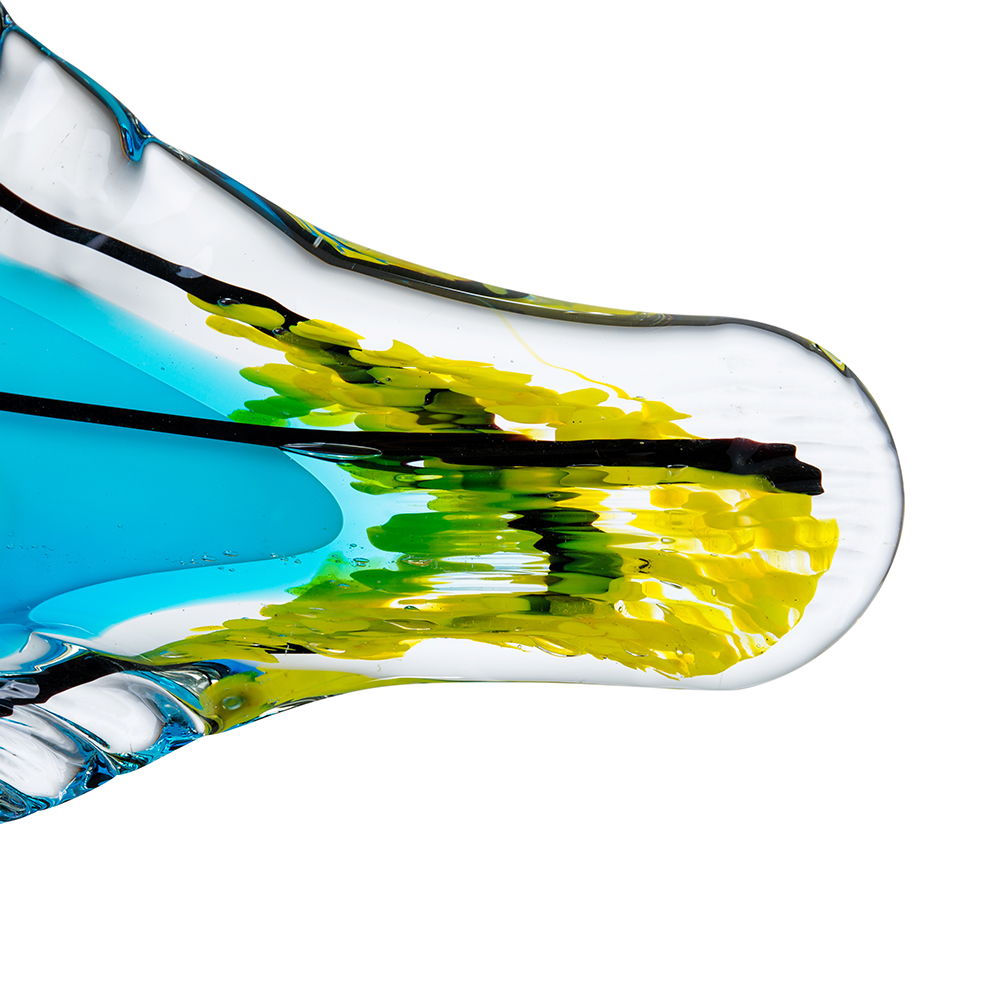 76170	 L10.5"W3.5"H6" - GLASS FISH FIGURINE