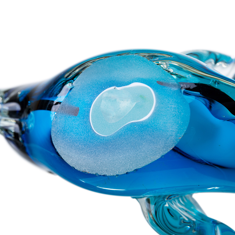 76170	 L10.5"W3.5"H6" - GLASS FISH FIGURINE