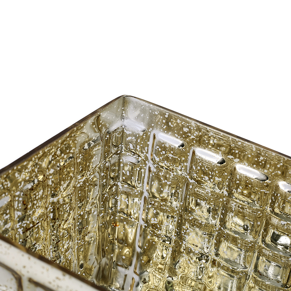 57059	 L4.5"W4.5"H4.5" - MERCURY GLASS VASE