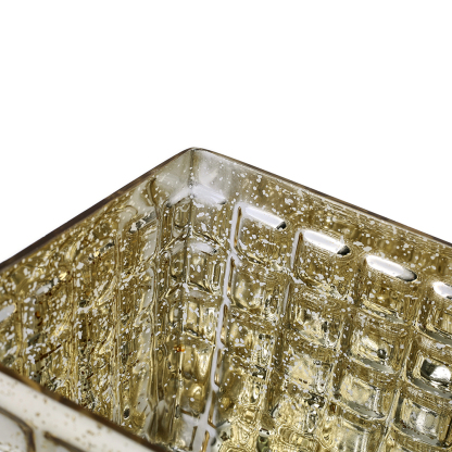 57059	 L4.5"W4.5"H4.5" - MERCURY GLASS VASE