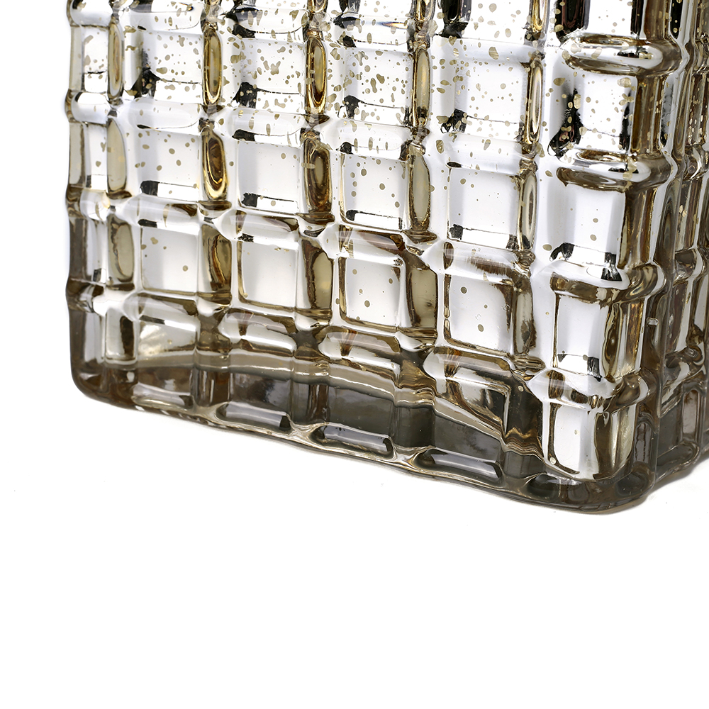 57059	 L4.5"W4.5"H4.5" - MERCURY GLASS VASE