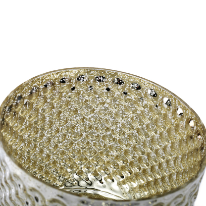 57176	 D5.5"H5.5" - MERCURY GLASS VASE