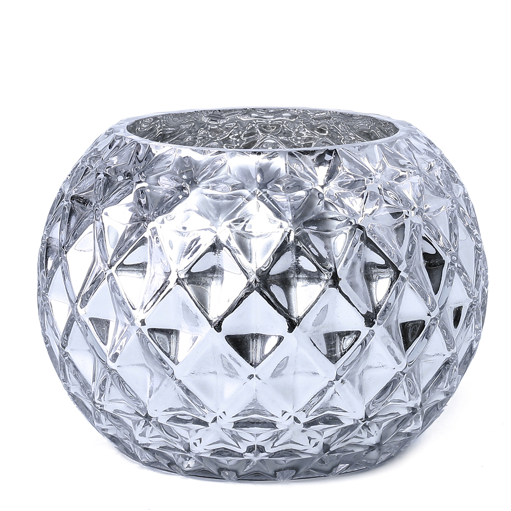 D6"H4.5" - GLASS VASE