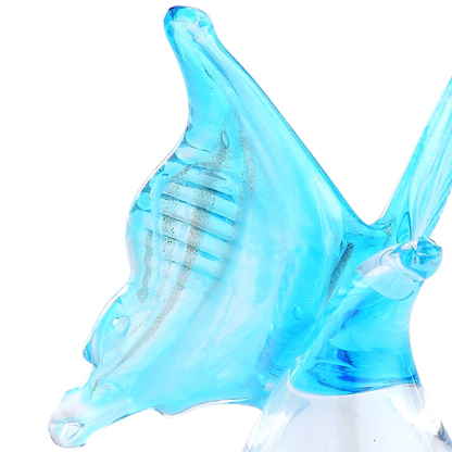 30060ASST	 L4.7"W3.1"H5.1" - ASSORTED COLORS GLASS BUTTERFLY FIGURINES