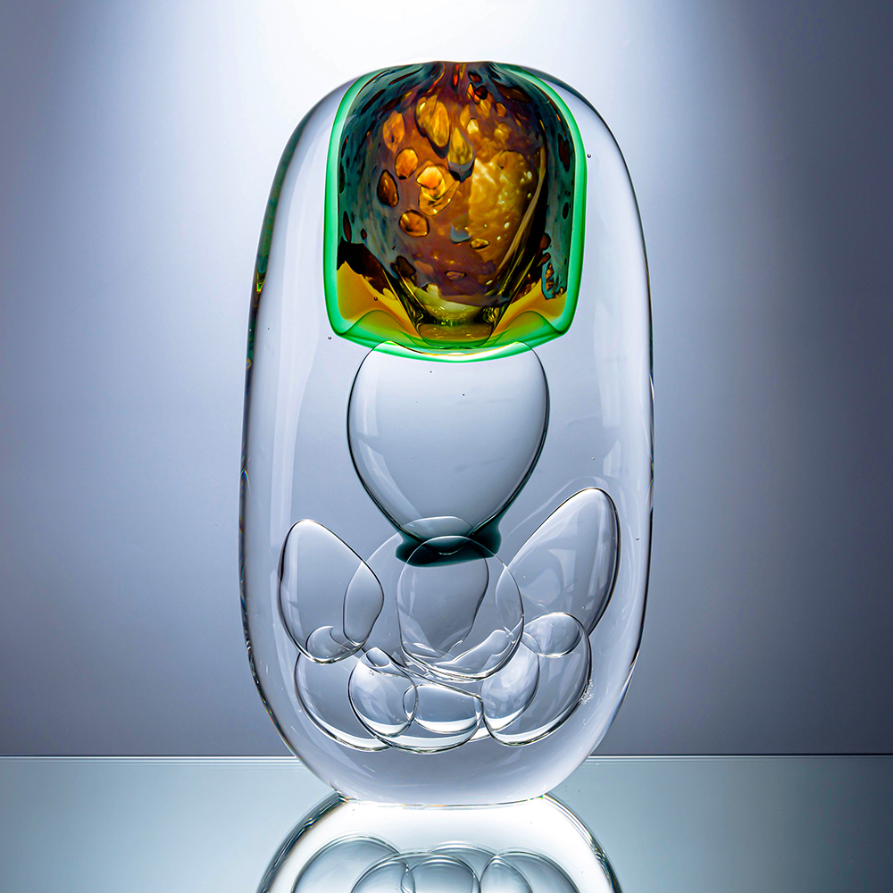 L7.9W2.4H15" - GLASS SCULPTURE