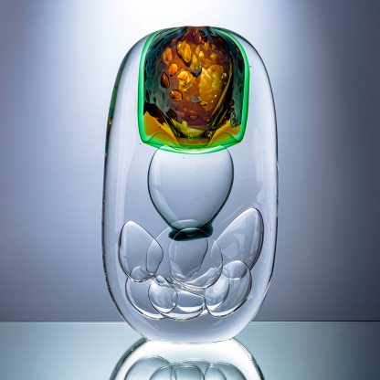 L7.9W2.4H15" - GLASS SCULPTURE