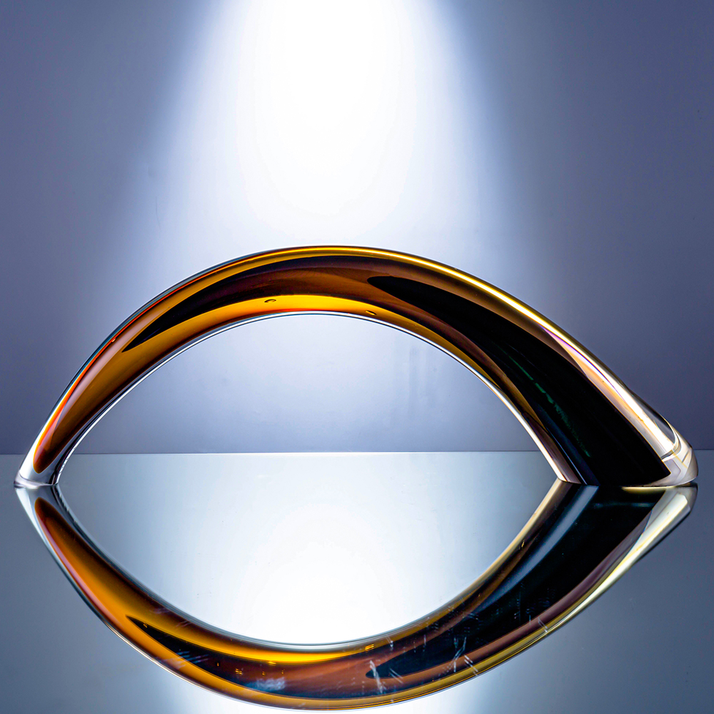 L22.4W3.9H9.8" - GLASS SCULPTURE