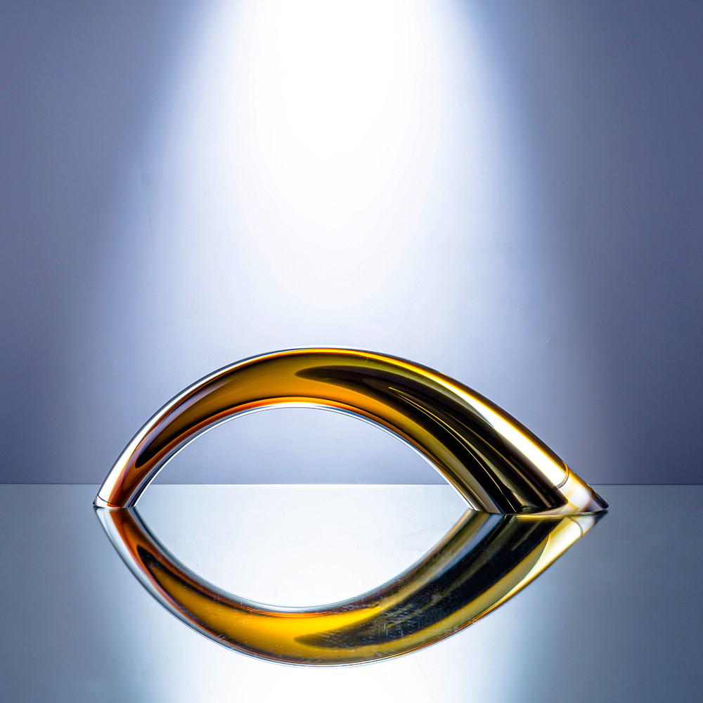 L16.5W3.9H5.9" - GLASS SCULPTURE