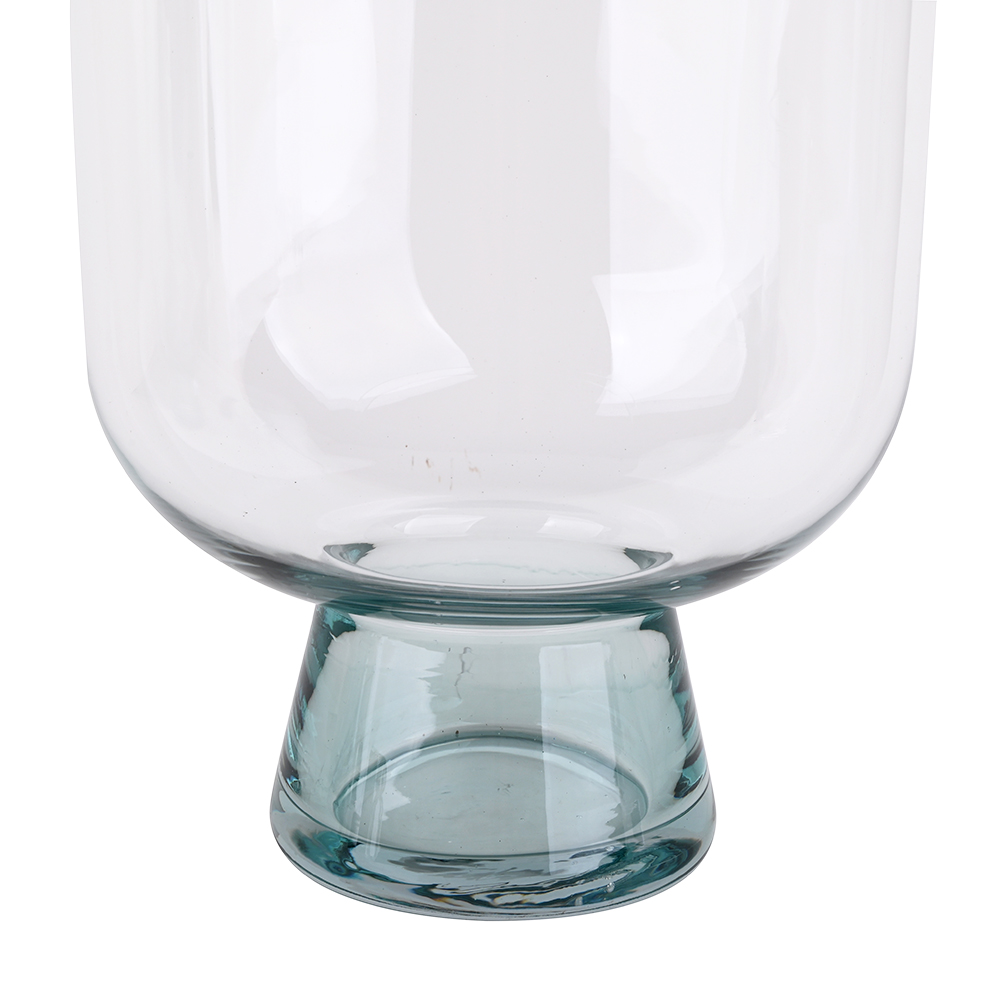 GA78057GR	 L6.5"W6.5"H9.84"GLASS VASE